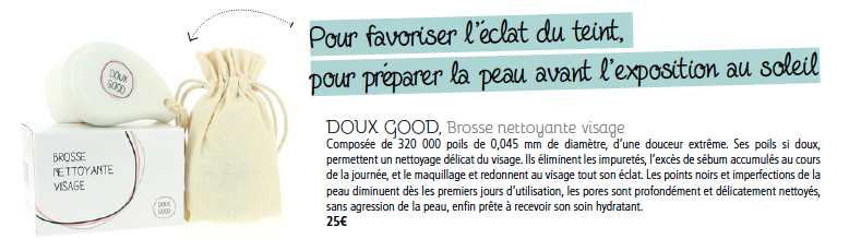 Brosse Doux Good - L'idéal nettoyant visage parmi les produits beauté de l'été