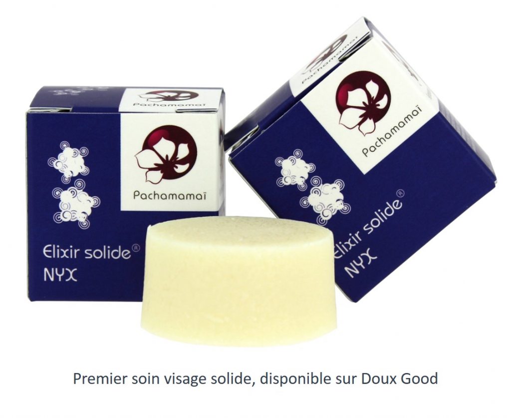 Velixir Nyx Premier soin visage solide, l'elixir Nyx signé Pachamamaï